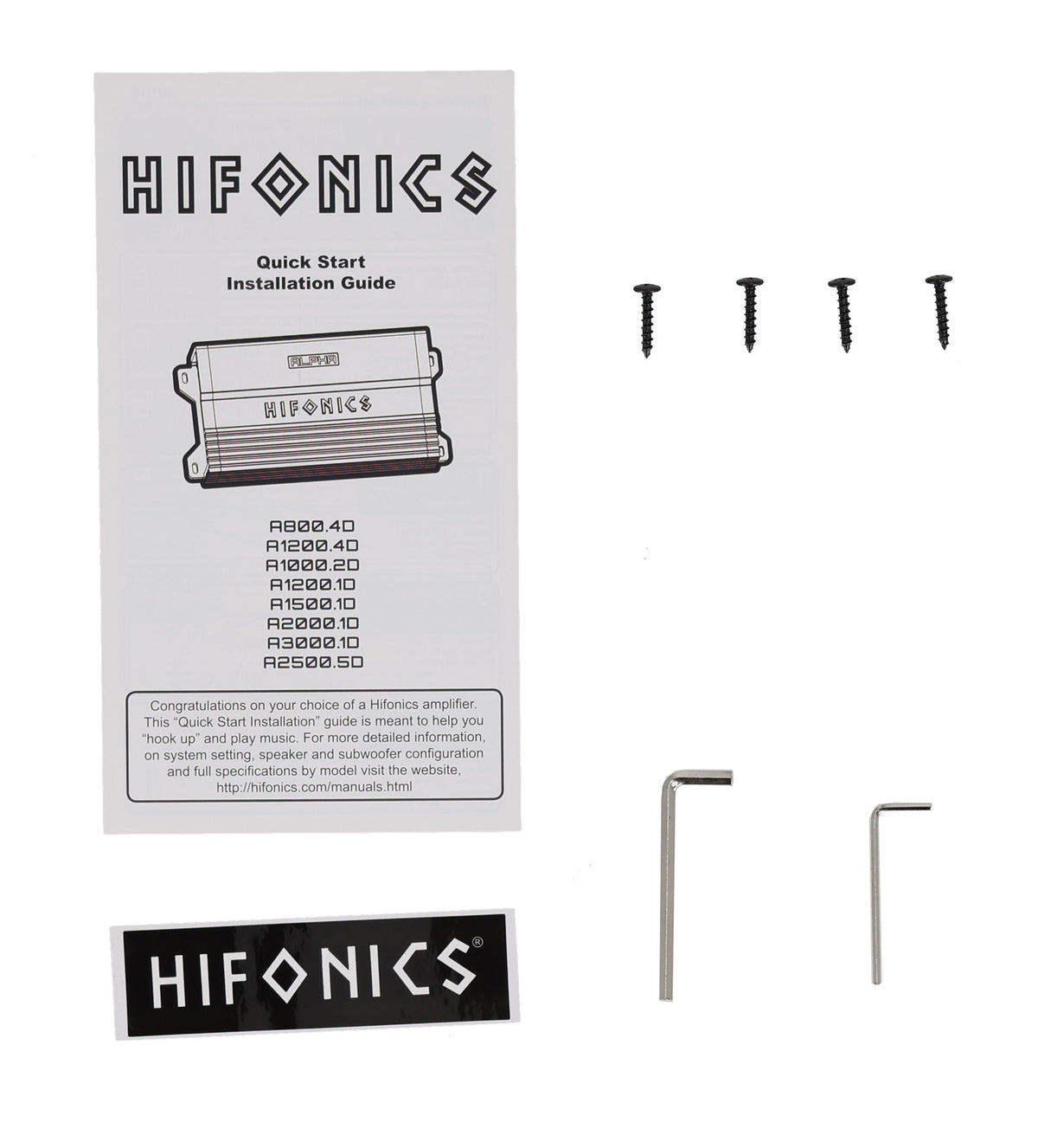 Hifonics A800.4D 800 Watt 4-Channel Amplifier Class D Car Stereo Amp