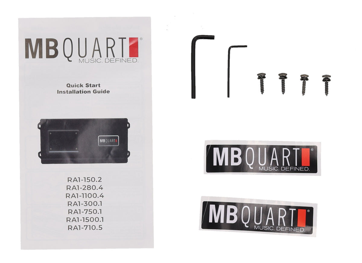 MB Quart RA1-1100.4 1100 Watt 4-Channel Amplifier Class D Car Stereo Amp