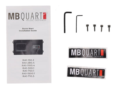 MB Quart RA1-1100.4 1100 Watt 4-Channel Amplifier Class D Car Stereo Amp