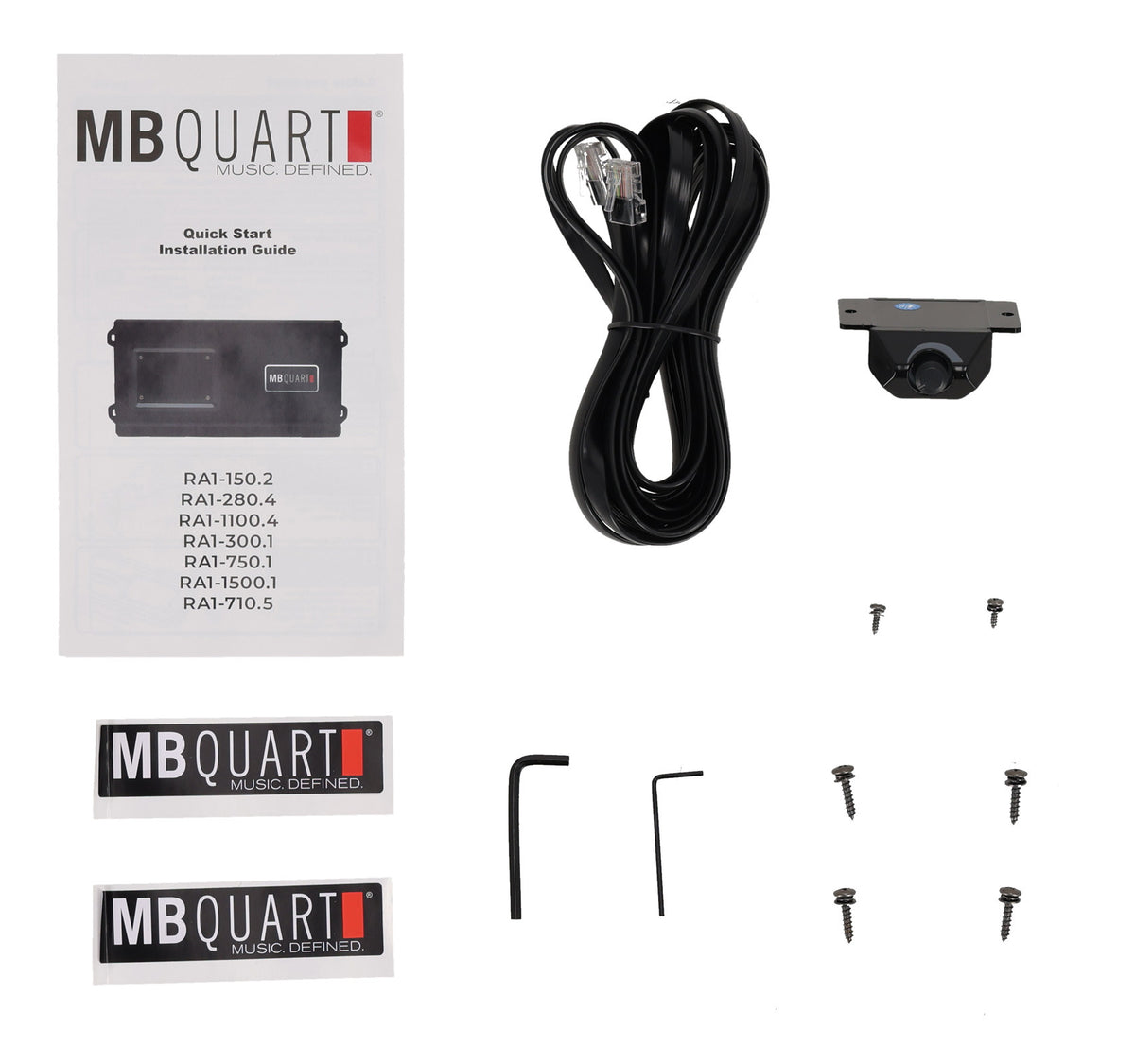 MB Quart RA1-1500.1 1500 Watt Mono Amplifier Class D Car Audio Amp+Bass Remote