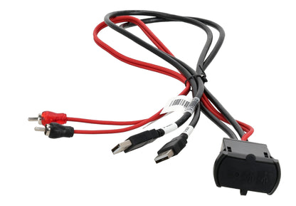 MB Quart PSAP-3S Universal Dash mounted plug w/ USB, USB-C and 3.5mm fits GMR-7