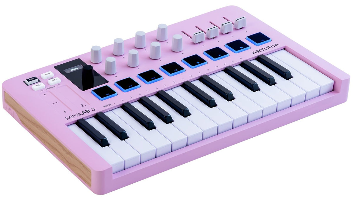 Arturia MiniLab 3 Rose Quartz 25-Key MIDI Music Production Keyboard Controller