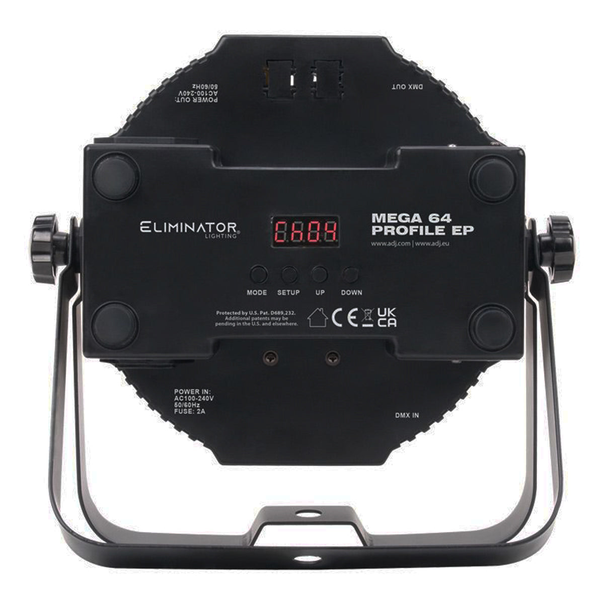 Eliminator ADJ MEGA 64 PROFILE EP DMX RGB+UV LED Club DJ Par Can Wash Up-Light