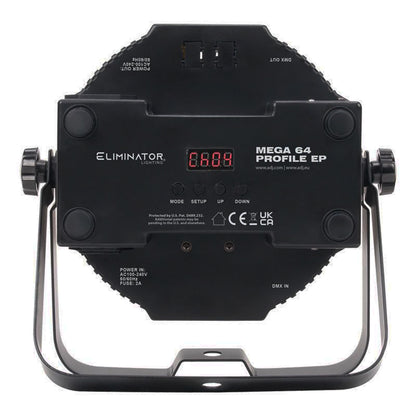 Eliminator ADJ MEGA 64 PROFILE EP DMX RGB+UV LED Club DJ Par Can Wash Up-Light