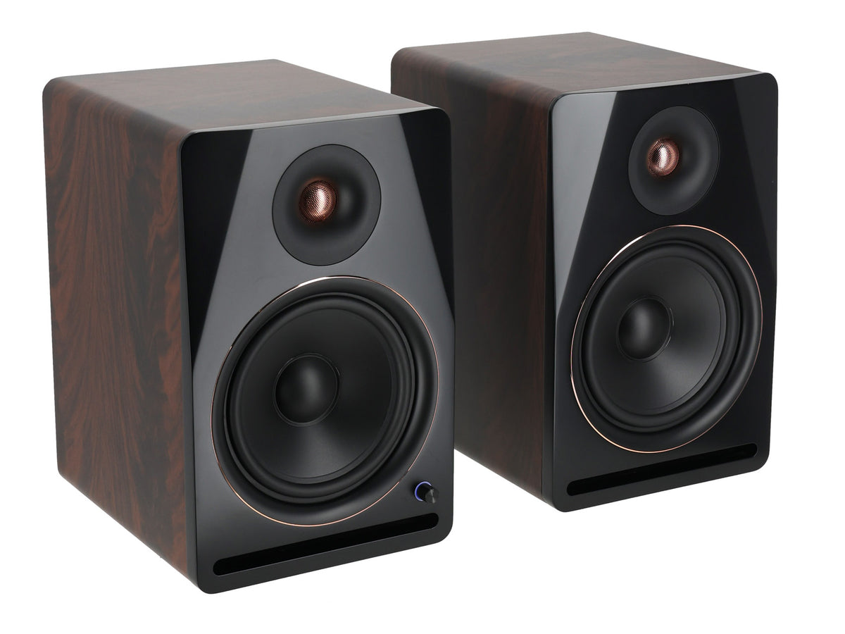 Pair Rockville APM8D v2 8" Active Powered Studio Monitor Speakers USB+Bluetooth