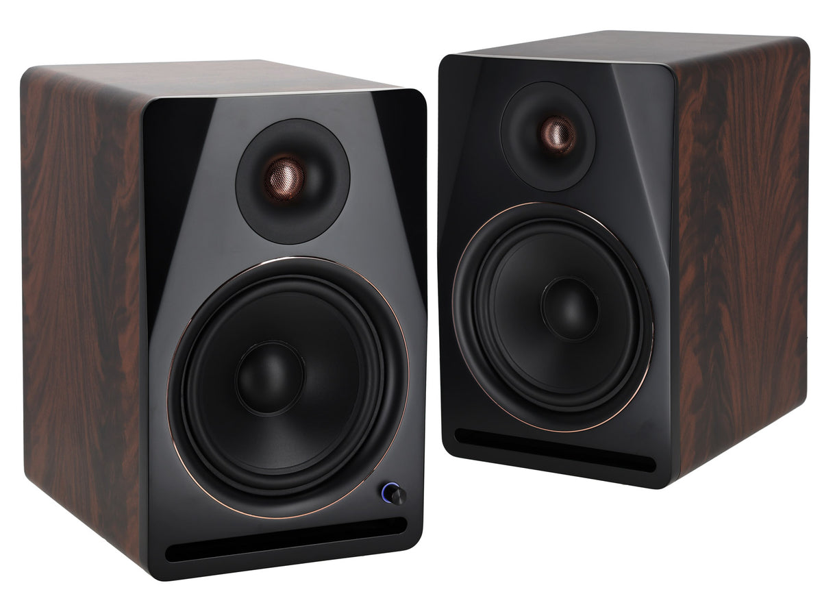 Pair Rockville APM8D v2 8" Active Powered Studio Monitor Speakers USB+Bluetooth