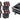 Rockville FLIP CHARGE PACK BLACK 6 Par Wash Up Lights+Charging Case+Wireless DMX