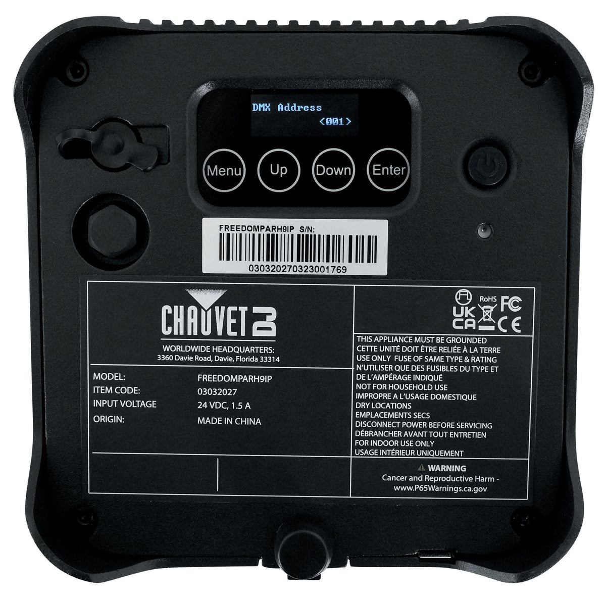 Chauvet DJ Freedom Par H9 IP RGBAW+UV Wireless DMX Battery Par Can Wash Up-light