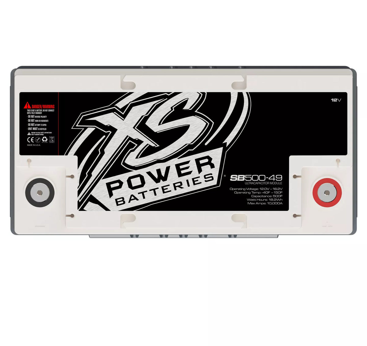 XS Power SB500-49 12V 4000 Watt 500 Farad Super Capacitor Bank