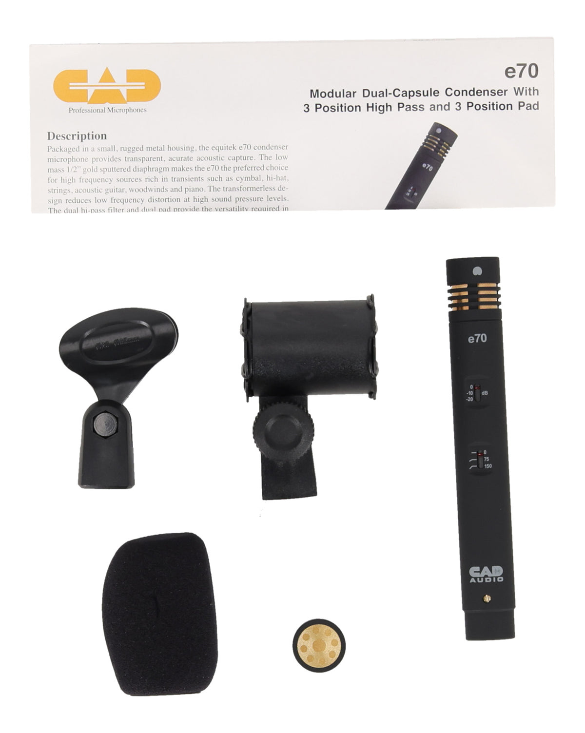E70 Equitek Dual-Capsule Condenser Microphone