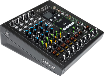 Mackie ONYX8 8-Channel Analog Mixer w/ Multi-Track USB/3-Band EQ+Bluetooth