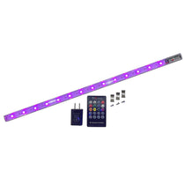 ProX X-GLOLITE20 20" RGB LED Accent Strip Light Fixture+USB Power RF Remote