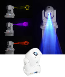 Rockville ROCK SPOT 260W V2 White Moving Head Wireless DMX DJ Prism/Gobo Light