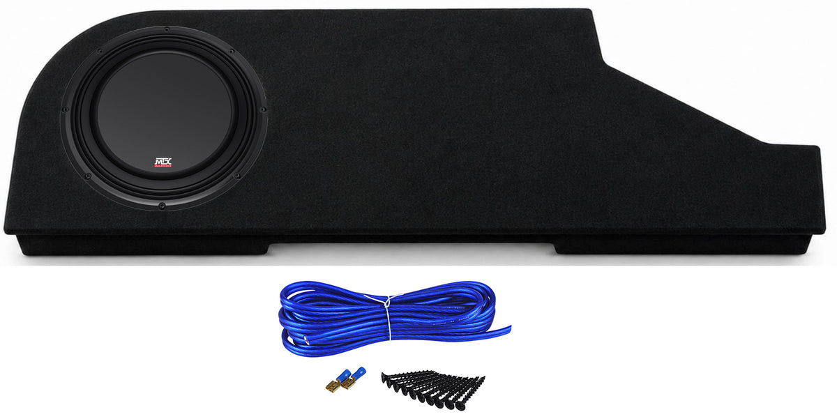 MTX 10" Subwoofer+Sub Enclosure Box for 2024-2026 Toyota Tacoma Double Cab