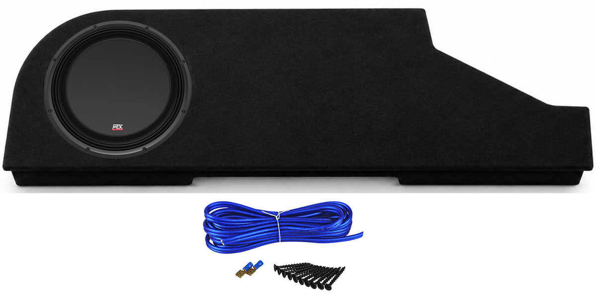 MTX 12" Subwoofer+Sub Enclosure Box for 2024-2026 Toyota Tacoma Double Cab