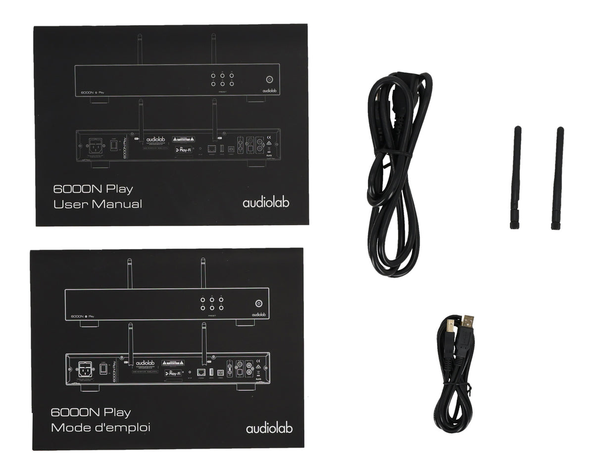 Audiolab 6000N Play Wireless Audio Streaming Player Play-fi/Airplay/Spotify Slvr