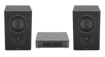 Mission LX CONNECTBK 120w True Wireless Bookshelf Speaker System w/Hub in Black