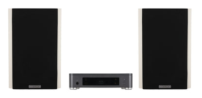 Mission LX CONNECT WHT 120w Wireless Bookshelf Speaker System w/Hub in White
