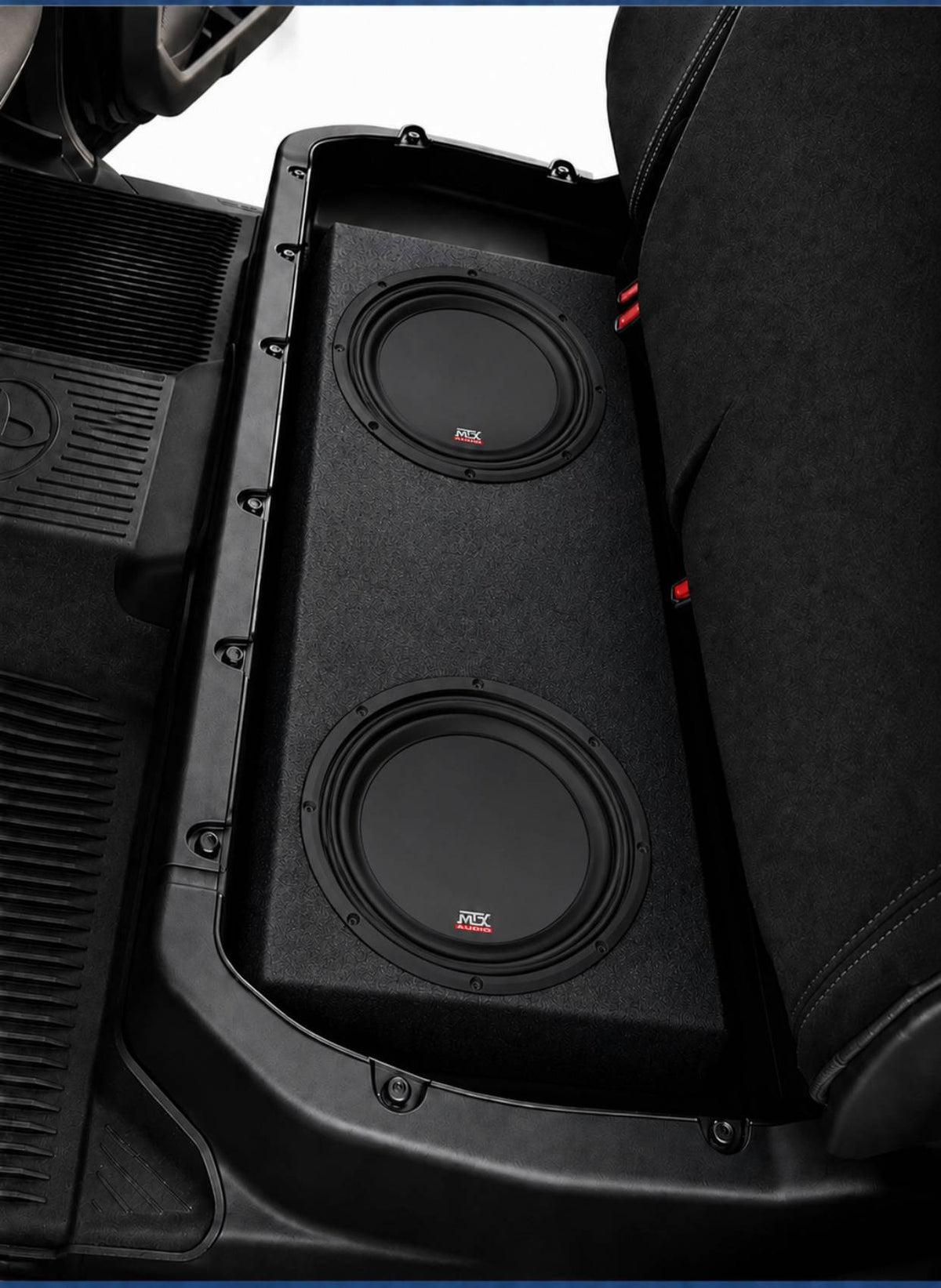 Dual 12" MTX Subwoofers+Sub Box Enclosure Fits 2022-2023 Toyota Tundra Crew Max