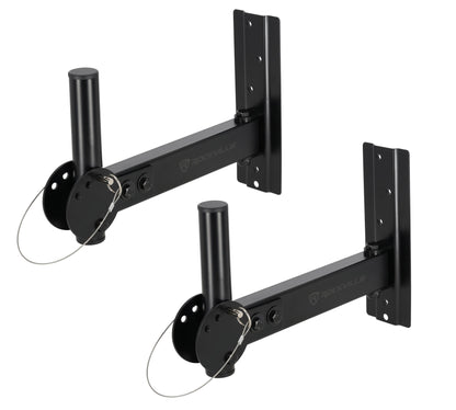 Rockville RPW30 Pair Wall Mount Brackets for PA Speakers, Swivel and Tilt, 35MM
