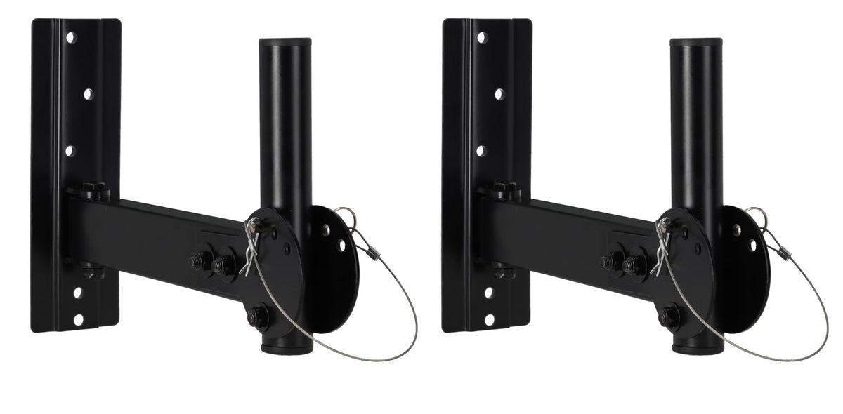 Rockville RPW30 Pair Wall Mount Brackets for PA Speakers, Swivel and Tilt, 35MM