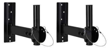 Rockville RPW30 Pair Wall Mount Brackets for PA Speakers, Swivel and Tilt, 35MM