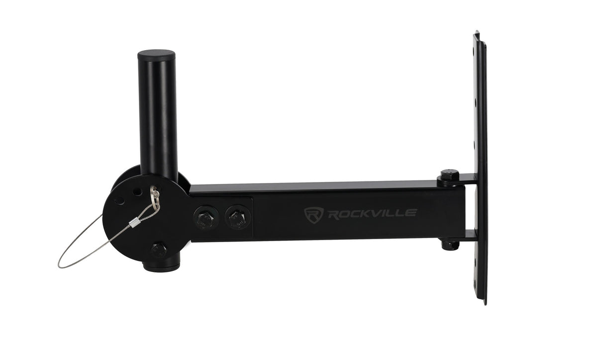 Rockville RPW30 Pair Wall Mount Brackets for PA Speakers, Swivel and Tilt, 35MM
