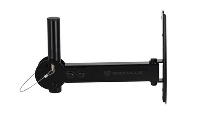 Rockville RPW30 Pair Wall Mount Brackets for PA Speakers, Swivel and Tilt, 35MM