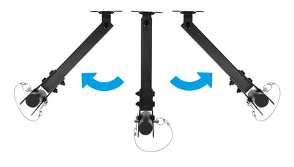 Rockville RPW30 Pair Wall Mount Brackets for PA Speakers, Swivel and Tilt, 35MM