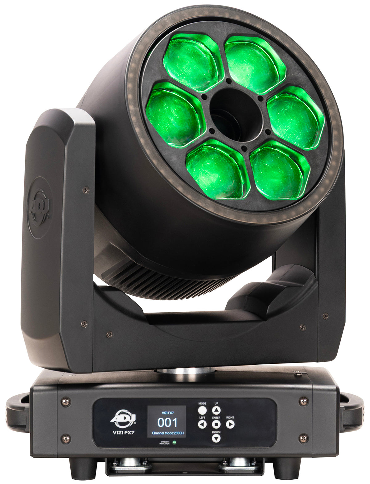 American DJ Vizi FX7 Beam/Wash/Kaleidoscope LED Ring Effect Moving Head Light
