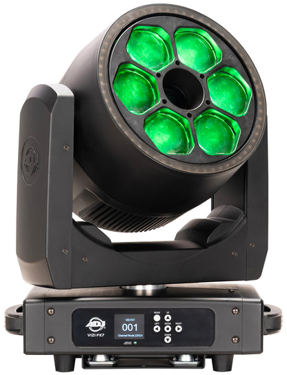 American DJ Vizi FX7 Beam/Wash/Kaleidoscope LED Ring Effect Moving Head Light