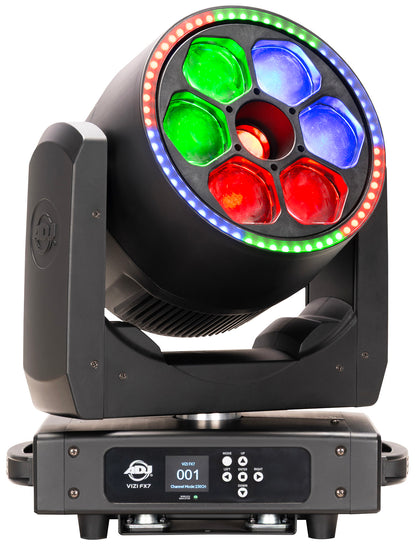 American DJ Vizi FX7 Beam/Wash/Kaleidoscope LED Ring Effect Moving Head Light