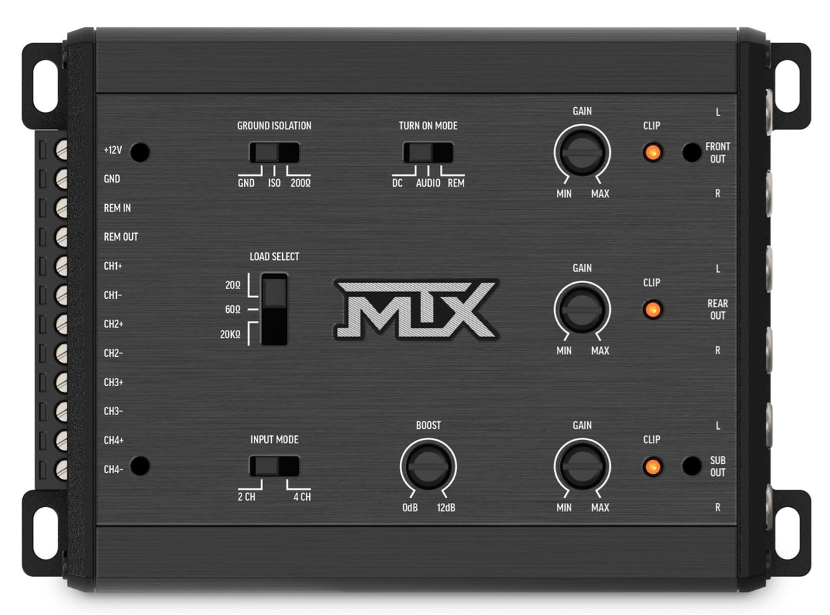 MTX TL-45L Car Stereo 4-Channel In / 5-Channel Out Line Output Converter