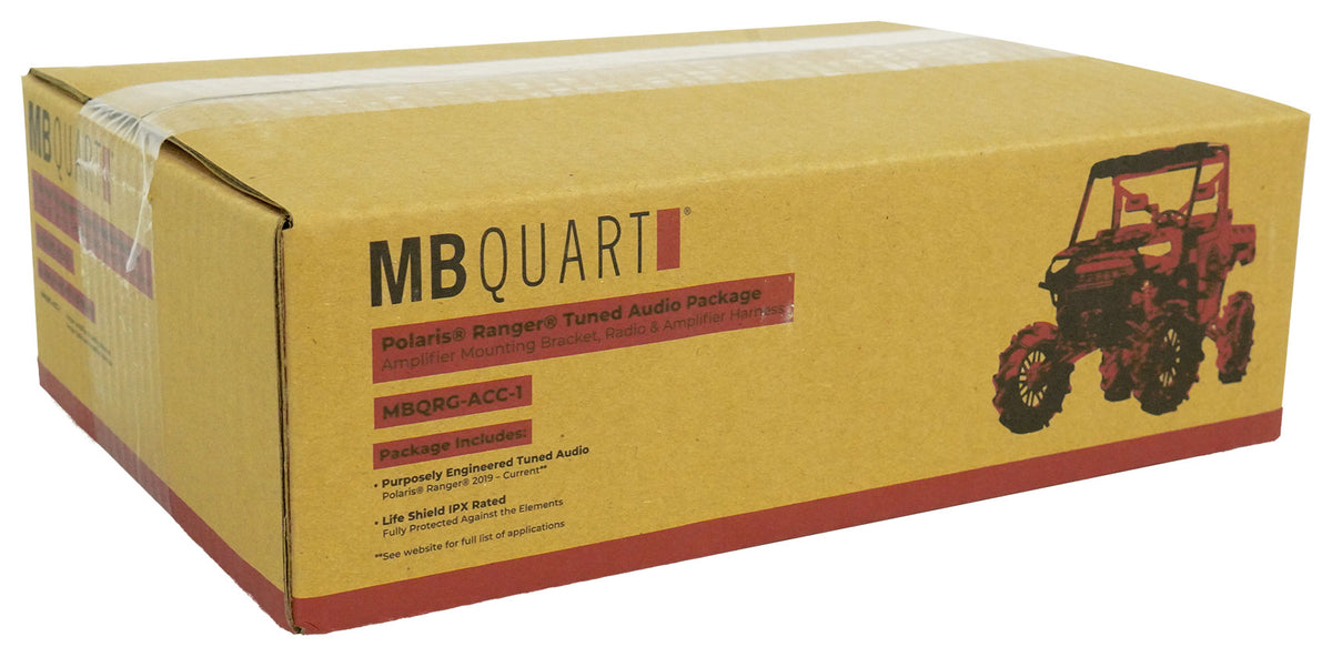 MB QUART MBQRG-STG2-RC-1 (2) Speakers+Amp For 2018+ Polaris RANGER Ride Command
