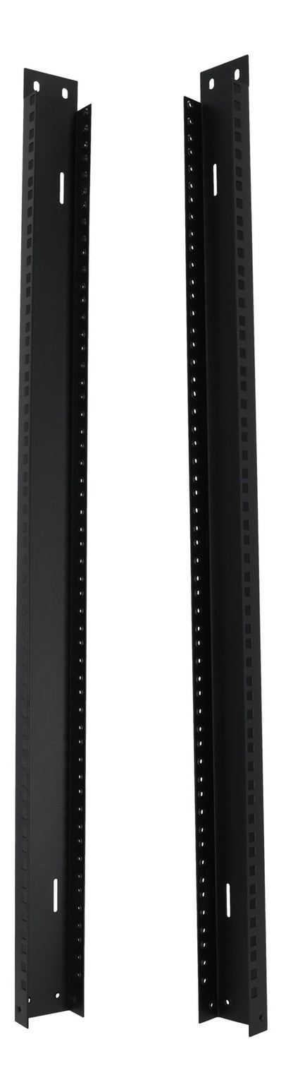 Rockville RAIL18U 18U Reversible Rack Rails With M5 Circle or Square Screw Holes