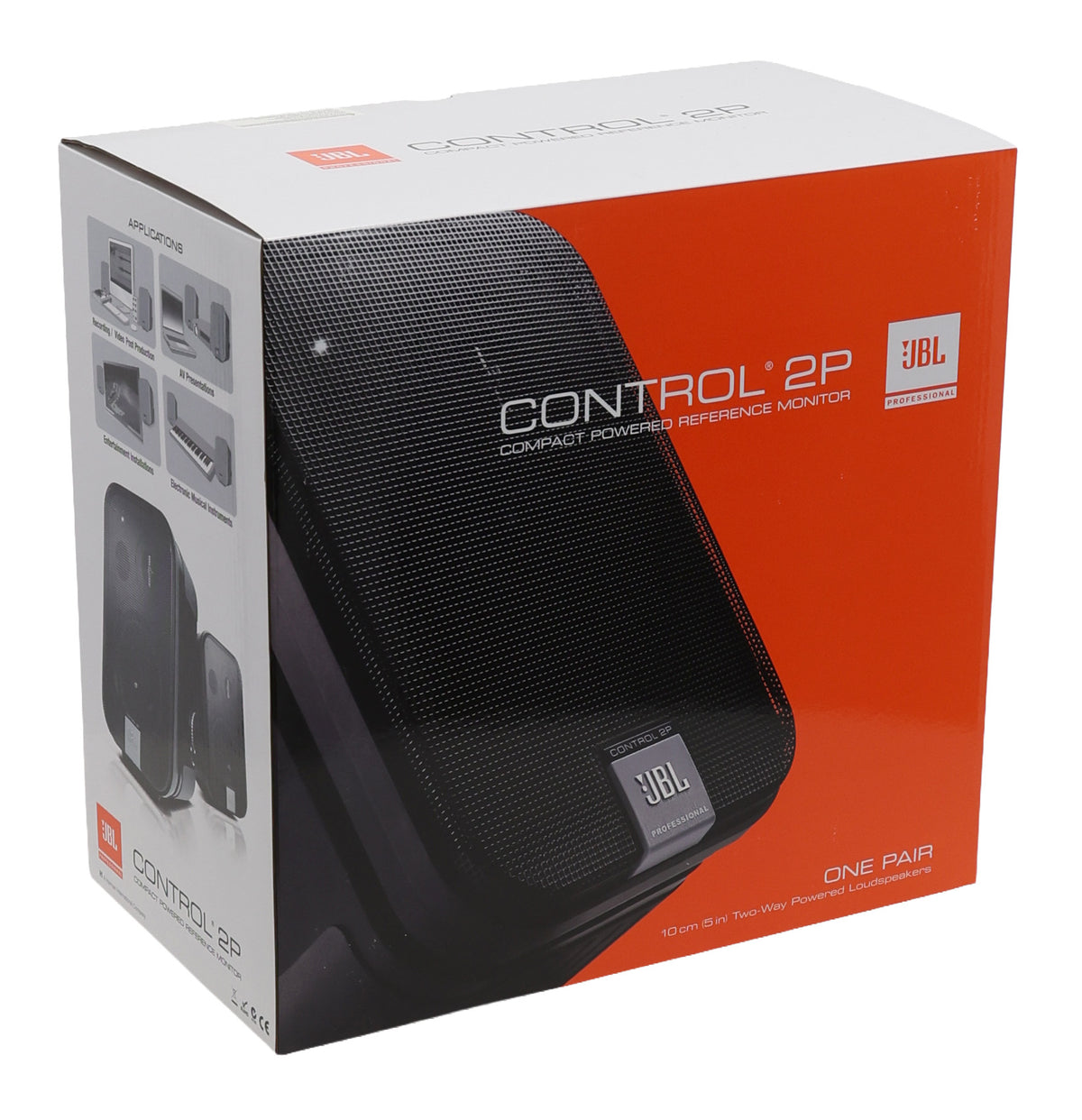 (2) JBL C2PS CONTROL 2P 5.25" Studio Speakers for Recording/Monitoring/AV+Stands