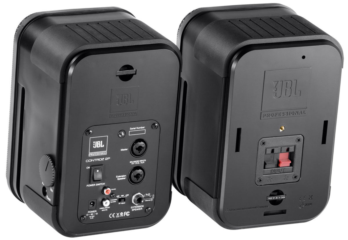(2) JBL C2PS CONTROL 2P 5.25" Studio Speakers for Recording/Monitoring/AV+Stands