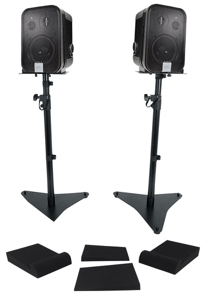 (2) JBL C2PS CONTROL 2P 5.25" Studio Speakers for Recording/Monitoring/AV+Stands