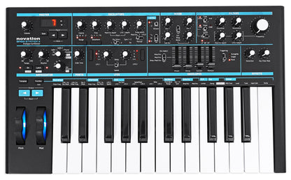 Novation BASS STATION II 25-Key Monophonic MIDI USB Analog Keyboard Synthesizer