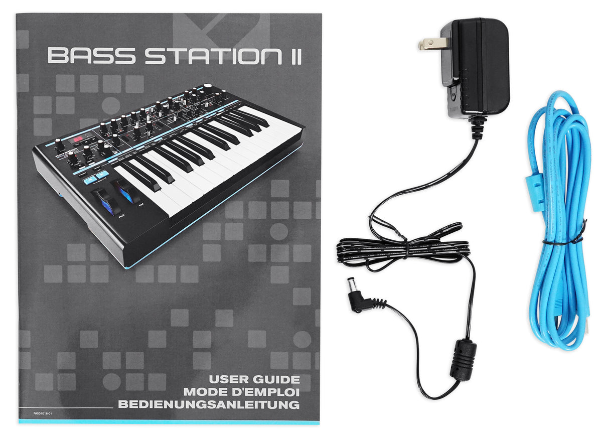 Novation BASS STATION II 25-Key Monophonic MIDI USB Analog Keyboard Synthesizer