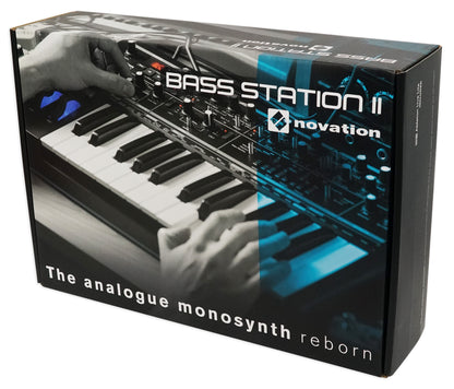 Novation BASS STATION II 25-Key Monophonic MIDI USB Analog Keyboard Synthesizer