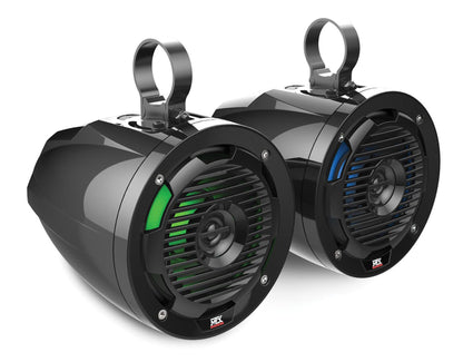 MTX RZR-14-THUNDER5 Receiver+Front+Tower Speakers+Sub For Polaris RZR 1000/900