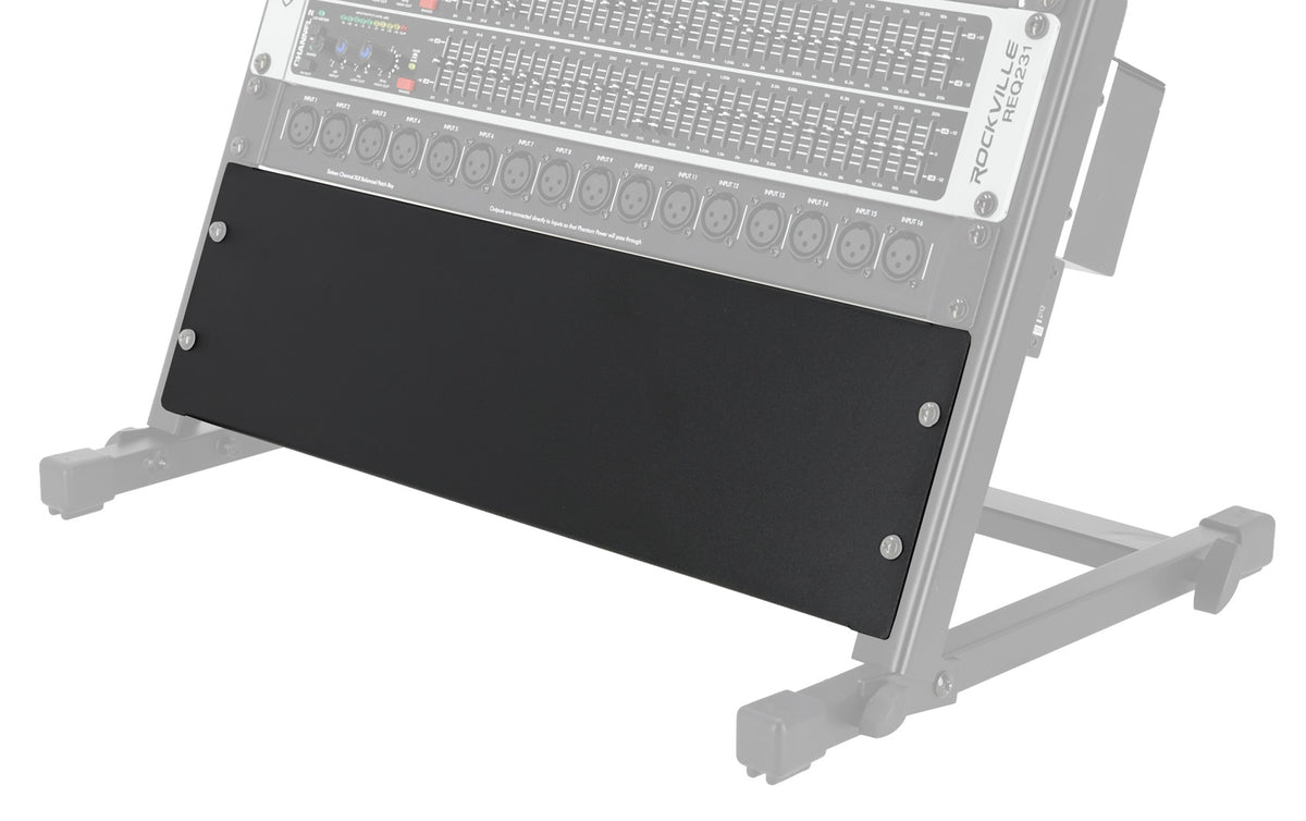 Rockville 3U BLANK RACK PANEL 19" Pro Audio or Server Rack, Heavy Gauge Steel
