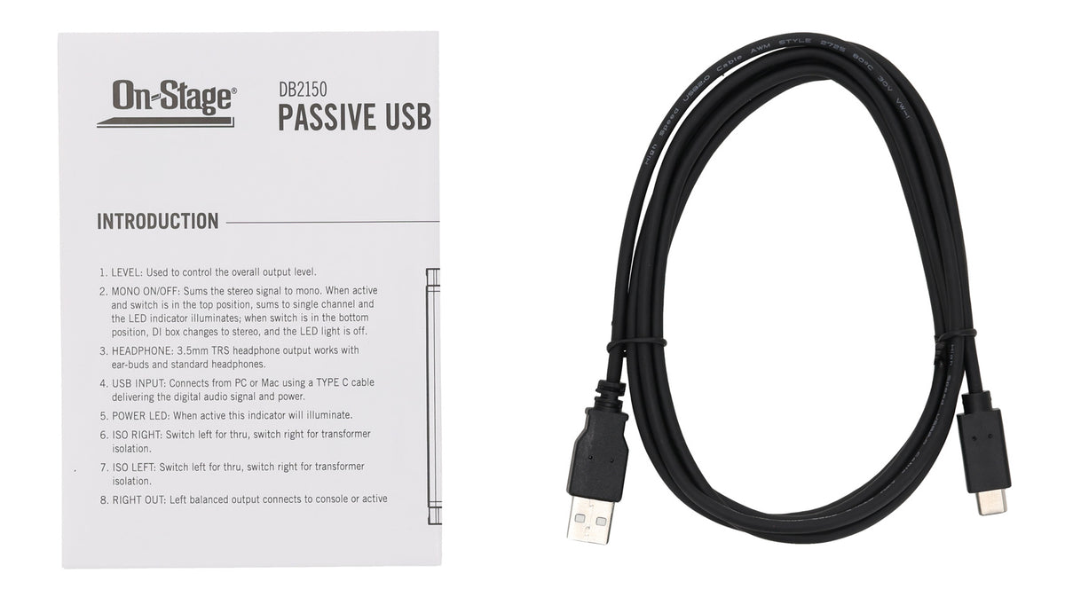 DB2150 Stereo USB DI Box