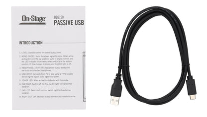 DB2150 Stereo USB DI Box