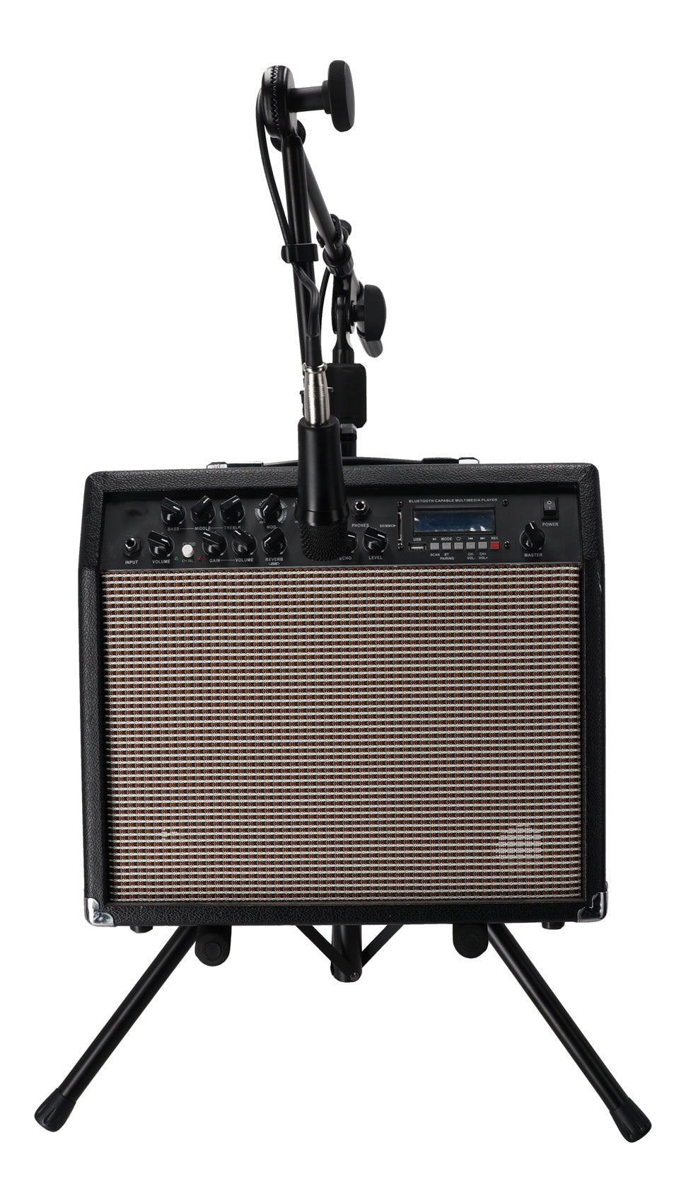 RS7501 Tilt-Back Tripod Amp Stand with Microphone Boom Arm