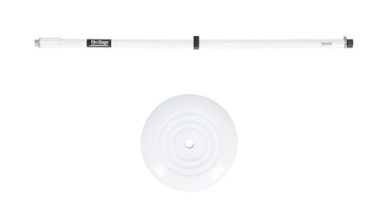 MS7201W-BB Weighted Round-Base Microphone Stand, White
