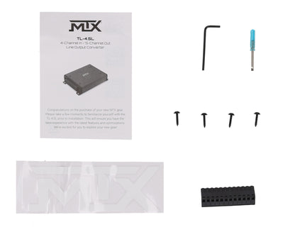 MTX TL-45L Car Stereo 4-Channel In / 5-Channel Out Line Output Converter
