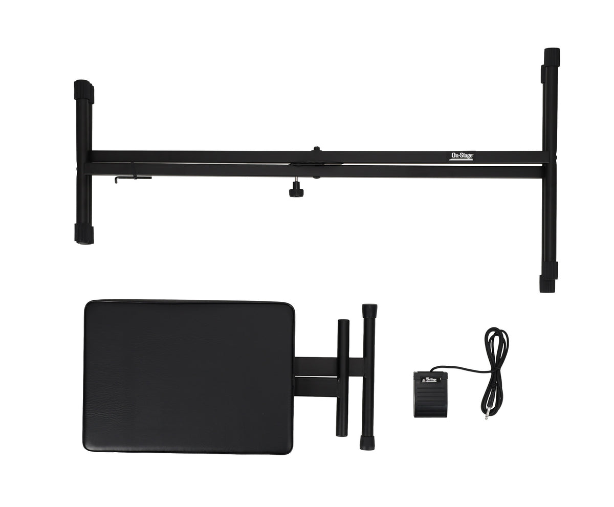 KPK6520 CB Keyboard Stand And Bench Pack With Sustain Pedal