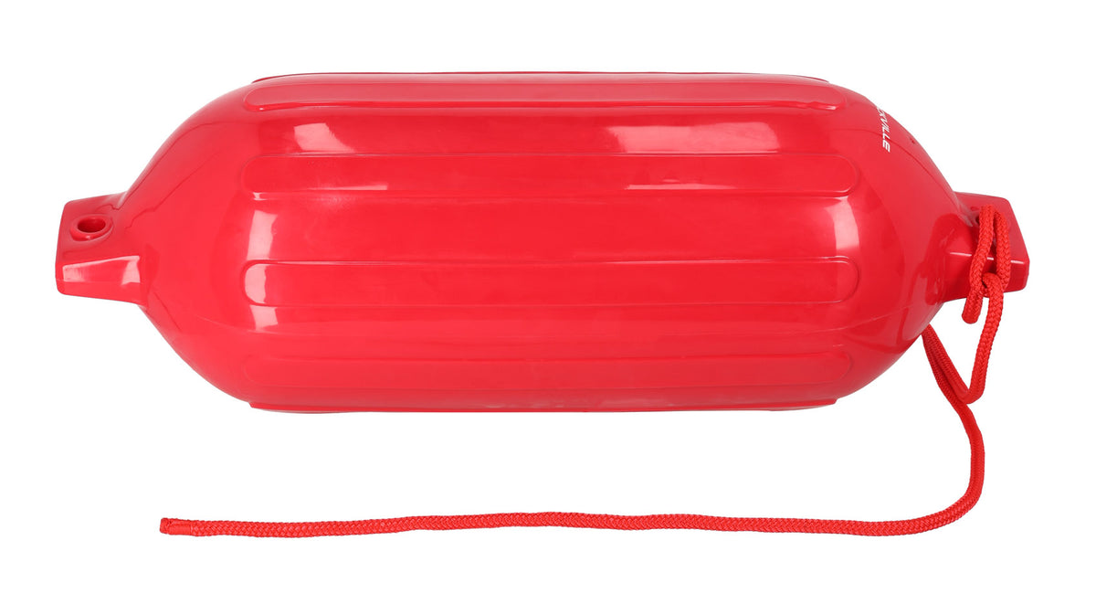 Rockville FEN110-RED 10" x 30" Marine Boat Fender, UV-Resistant, Inflatable